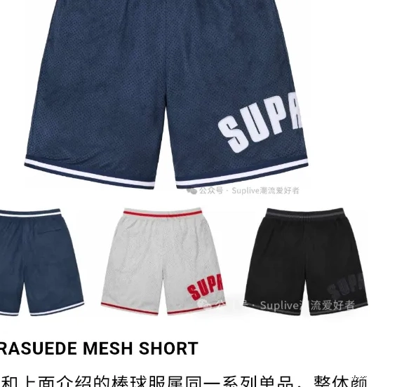 shorts MESH ULTRASUDE SHORT 24SS mesh suede 0716